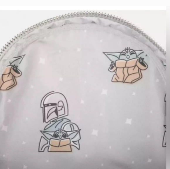 NWT Mandalorian Grogu Disney PARKS 2024 Loungefly Backpack STAR WARS - Picture 3 of 12